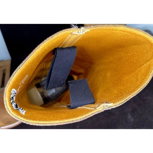 Vintage Frye Campus Knee High Boot Old Tan Leather Size 8.5 - Picture 10 of 11